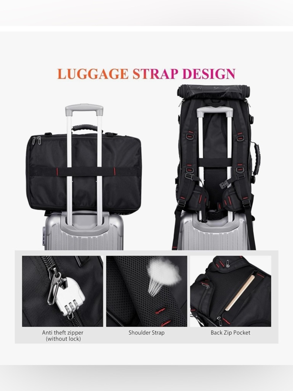 Witzman B682 Carry.-On Travel Backpack. - Picture 7 of 12
